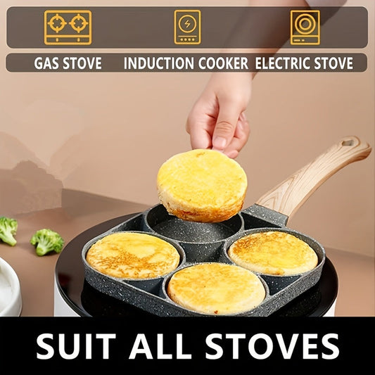 4-Hole Non-Stick Frying Pan