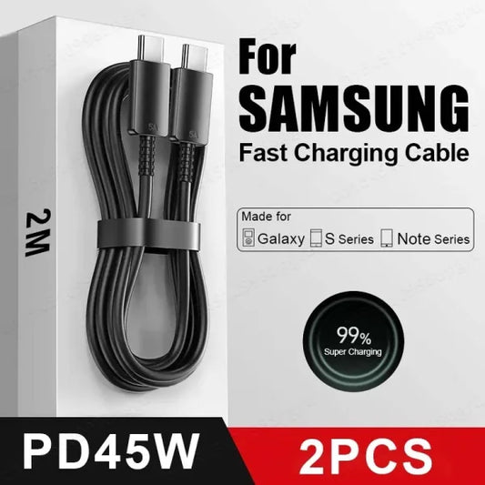 45W USB C Cable for Super Fast Charging of Samsung Galaxy S20 and More